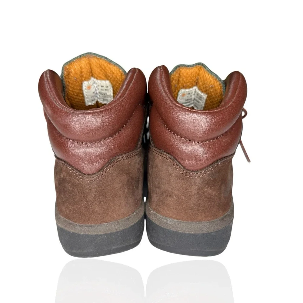 Timberland‎ Youth Boys Size 1 Field Boots Brown Green Beef Broccoli Outerwear